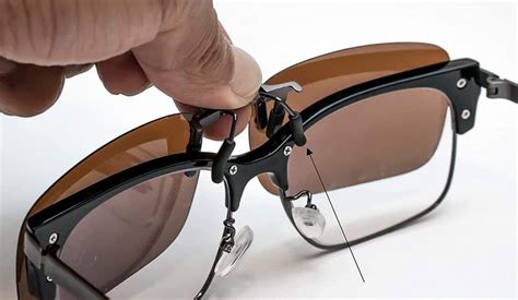 spectacles with clip on sunglasses